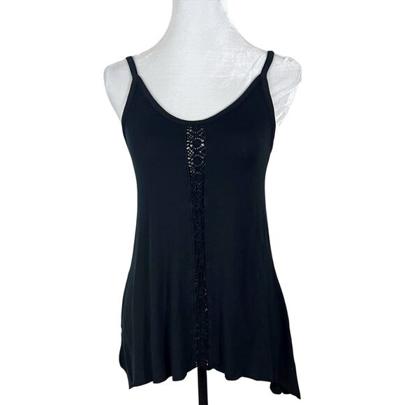 San Francisco City Lights Gypsy Lace Cami Tank Top Black Size XL NEW - Picture 2 of 6